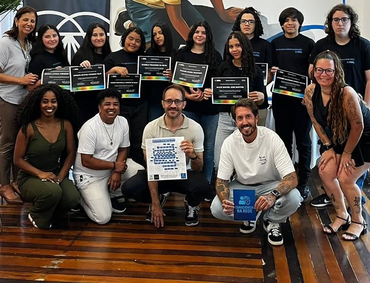 Turma do Integra Perifa 2.0 em atividade